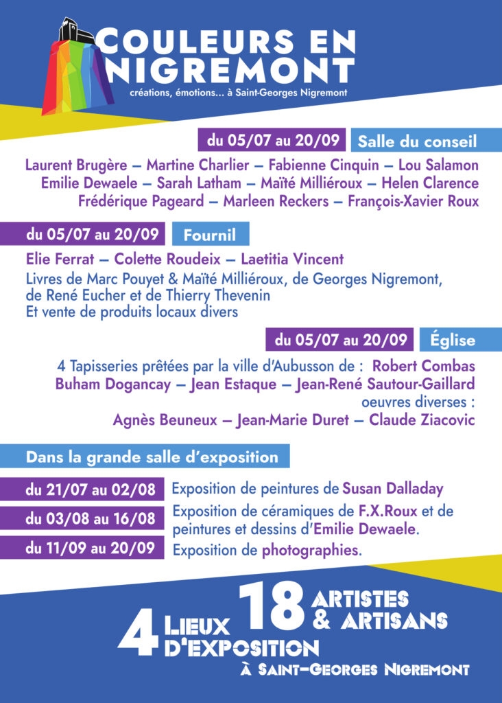 Programme de l'exposition 2026